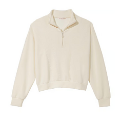 Свитшот Victoria&apos;s Secret Sandwash Half-Zip, кремовый