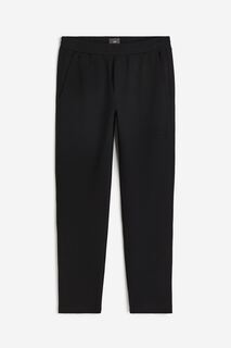 Брюки H&amp;M Wide Slim Fit Twill, черный H&M