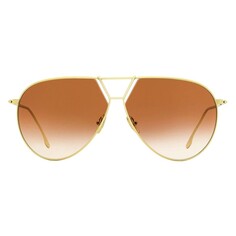 Солнцезащитные очки Victoria Beckham Aviator VB208S, коричневый