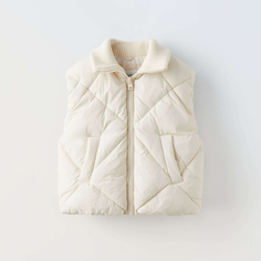 Жилет Zara Snow Collection Padded, белый