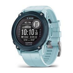 Умные часы Garmin Descent G1 Solar Ocean Edition, 0.9&quot;, Bluetooth, голубой