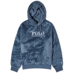 Толстовка Polo Ralph Lauren High Pile Fleece, серо-синий