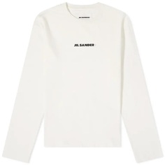 Свитшот Jil Sander Plus Long Sleeve Logo Active, белый