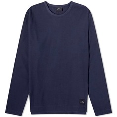 Свитшот Paul Smith Long Sleeve Waffle, синий