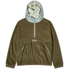 Куртка Hikerdelic Hooded Cord Smock, хаки/нефритово-зеленый