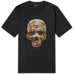 Футболка Paul Smith Skull Sticker, черный