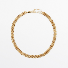 Ожерелье Massimo Dutti Chain Link, золотой