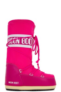 Ботинки Moon Boot Icon Nylon, цвет Bougainvillea