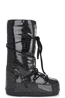 Ботинки Moon Boot Icon Glitter, черный