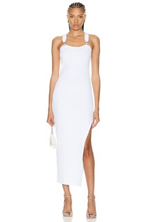 Платье Moschino Jeans Sleeveless Long, цвет Fantasy Print White