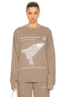 Футболка Museum Of Peace And Quiet Healing Systems Long Sleeve, цвет Clay