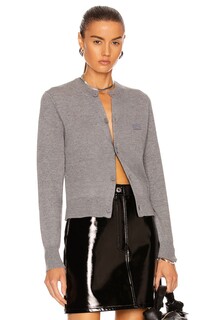 Кардиган Acne Studios Solid, цвет Grey Melange