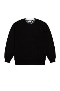 Толстовка Acne Studios Logo Rib, черный