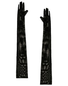 Перчатки Norma Kamali Long, цвет Black Mesh