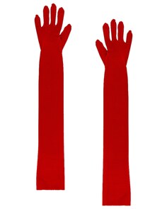 Перчатки Norma Kamali Long, цвет Tiger Red