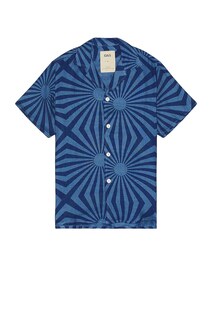 Рубашка Oas Costal Cortado Cuba Linen, синий