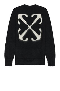 Свитер Off-White Mohair Arrow Knit Crewneck, черный