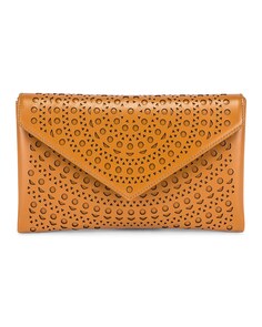 Сумка-клатч Alaïa Oum 20 Leather Laser Cut, цвет Tan Clair