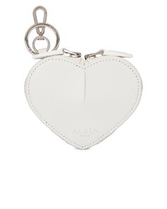 Сумка Alaïa Mini Le Coeur Pouch, цвет Blanc Optique