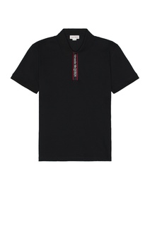 Поло Alexander Mcqueen Logo Tape Dtl, цвет Black &amp; Mix