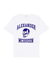 Футболка Alexander Mcqueen, цвет White &amp; Blue