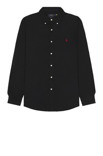 Рубашка Polo Ralph Lauren Garment Dyed Oxford, черный