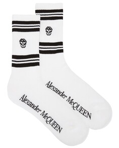 Носки Alexander Mcqueen Stripe, цвет White &amp; Black