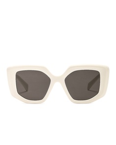 Солнцезащитные очки Prada Rectangular, белый