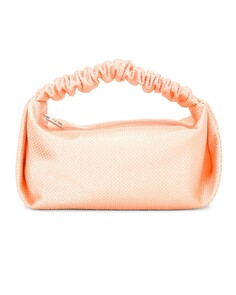 Сумка-клатч Alexander Wang Mini Scrunchie, цвет Faded Neon Orange