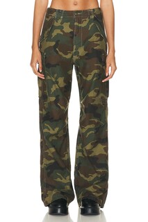 Брюки R13 Wide Leg Cargo, цвет Camo