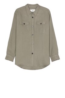 Рубашка Ami Overshirt, цвет Taupe