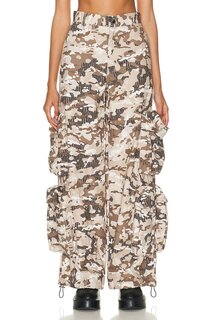 Брюки Amiri Camo Baggy Cargo Trouser, цвет Green Camo