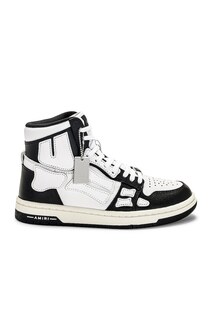 Кроссовки Amiri Skel Top Hi, цвет Black &amp; White