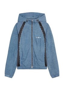 Куртка Amiri Denim Track In Light Indigo, цвет Light Indigo