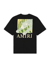 Футболка Amiri Leopard, черный