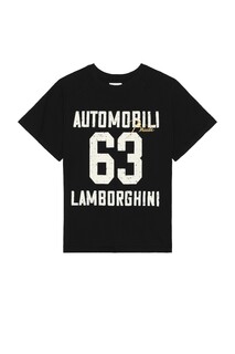 Футболка Rhude X Automobili Lamborghini 63 Raglan, цвет Vintage Black