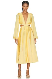 Платье миди Rococo Sand Bree, желтый