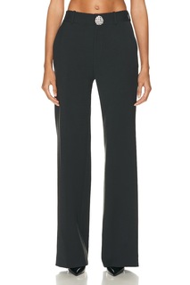 Брюки Area Crystal Embellished Slit Trouser, цвет Charcoal