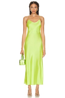 Платье Asceno Lyon Long, цвет Lime Punch