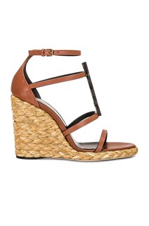 Эспадрильи Saint Laurent Cassandra Wedge Sandal, цвет New Papaya