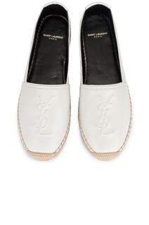 Эспадрильи Saint Laurent Espadrille Flats, цвет Blanc Optique