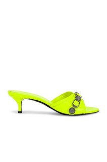 Мюли Balenciaga Cagoles, цвет Fluo Yellow &amp; Palladium