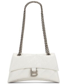 Сумка кросс-боди Balenciaga Small Crush Chain Shoulder, цвет Optic White