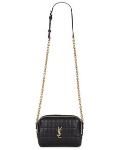 Сумка Saint Laurent Mini Cassandre Camera, нуар