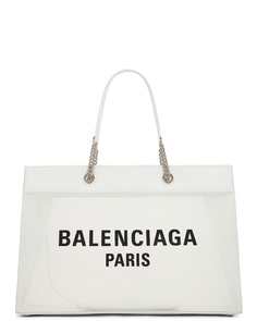 Сумка через плечо Balenciaga Large Duty Free Tote, цвет White &amp; Black