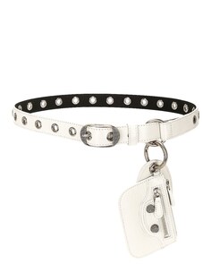 Ремень Balenciaga Le Cagole Charm, цвет Optic White