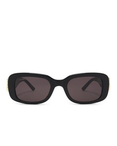 Солнцезащитные очки Balenciaga Rectangular, цвет Black &amp; Grey
