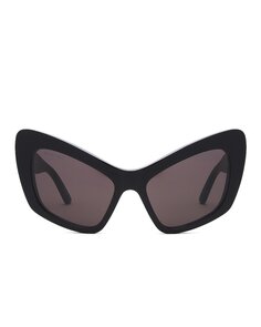 Солнцезащитные очки Balenciaga Cat Eye, цвет Black &amp; Grey
