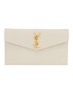 Сумка-клатч Saint Laurent Uptown Pouch, цвет Crema Soft