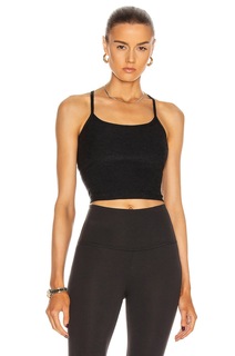 Майка Beyond Yoga Spacedye Slim Racerback Cropped Tank, цвет Darkest Night